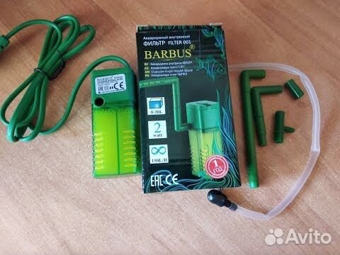 Фильтр для аквариума внутренний Barbus filter 001