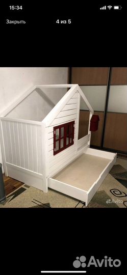 Детская кровать домик