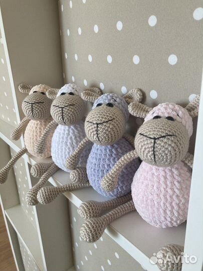 Вязаная игрушка Овечка амигуруми