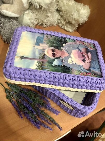 Корзинка ручной работы с Вашим фото на заказ