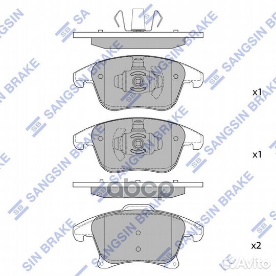 Колодки тормозные ford mondeo 15/S-MAX 15- пер