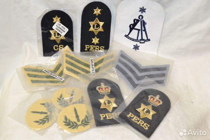 Нашивки и погоны армии Британии