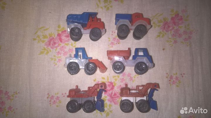 Игрушки СССР грузовики и строительные редкие