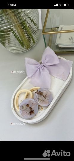 Бантики для волос, резинки