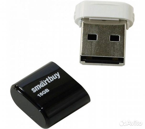 Флеш-накопитель Smartbuy Lara USB 2.0 16GB, черный
