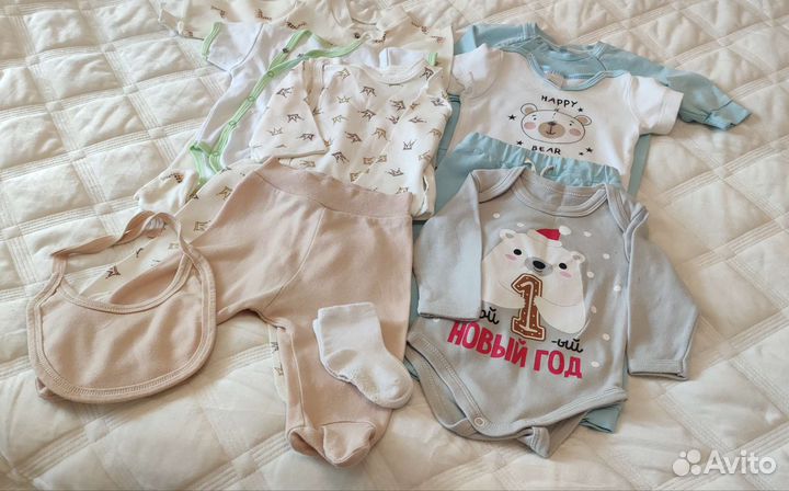 Детские вещи на мальчика 2 - 4 месяца