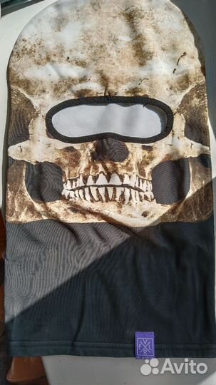 Шапка балаклава маска череп подшлемник с флисом