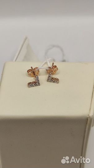Золотые серьги 375проба 0,76гр