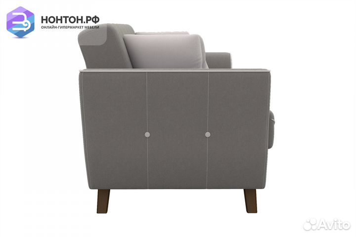 Диван книжка Оникс серый / светло-серый