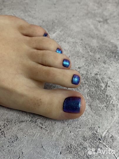 Педикюр с покрытием гель лак