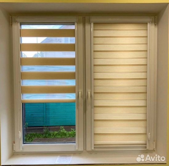 Рулонные шторы День-ночь, Зебра