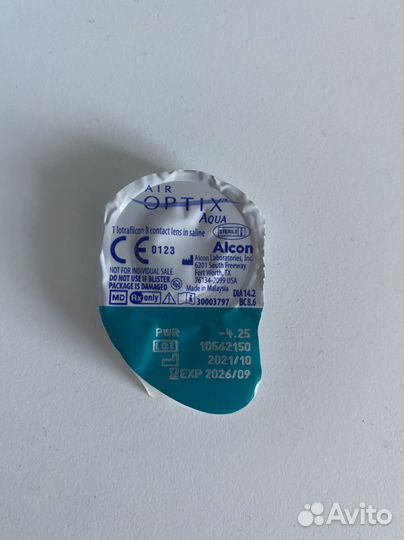 Линзы контактные air optix