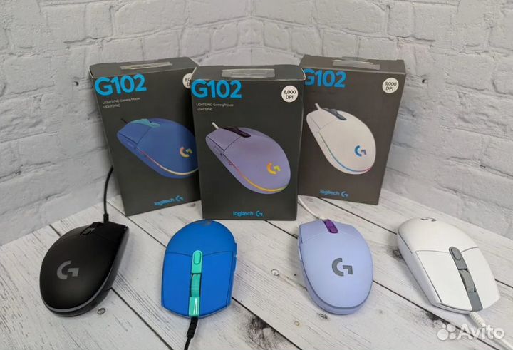 Игровая мышь Logitech G102 Lightsync - новая