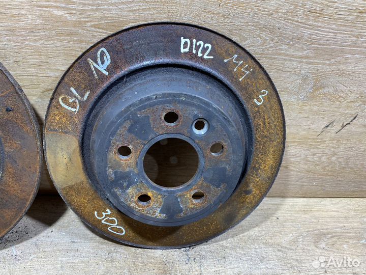 Комплект задних тормозных дисков Mondeo 4 D122