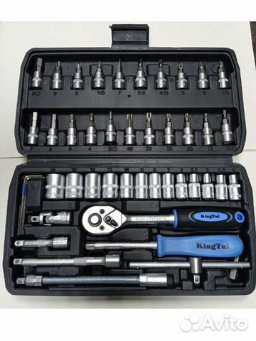 Набор инструментов головок 46 предметов новый