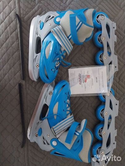 Коньки и ролики 2 в 1