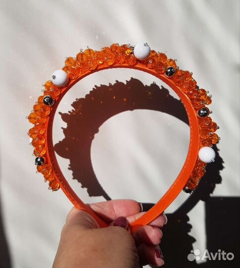 Ободок для волос ручной работы