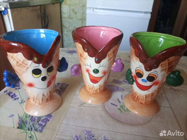 Набор стаканов декоративные керамические