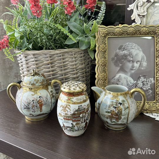 Сахарница и сифтер производство Япония