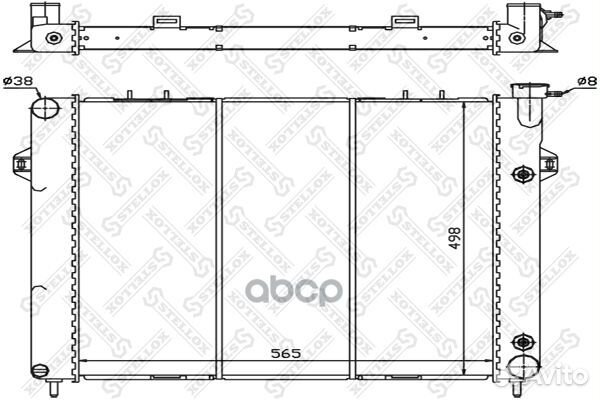 10-25614-SX радиатор системы охлаждения Jeep G