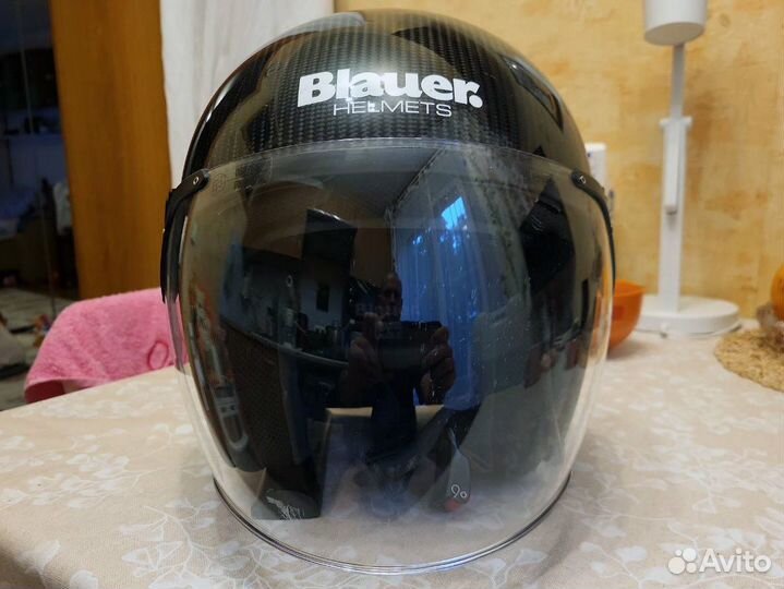 Мотошлем открытый карбоновый Blauer POD Carbon