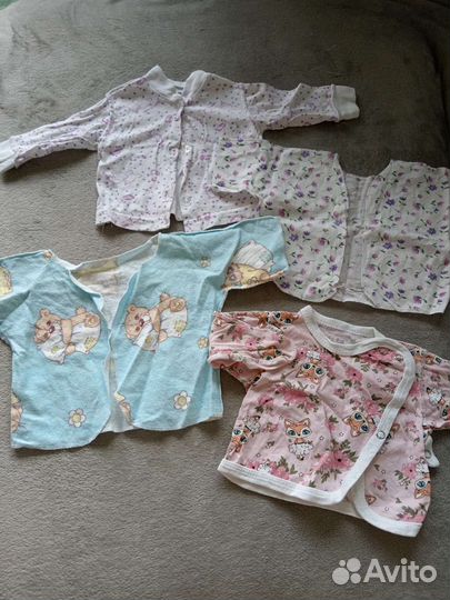 Вещи пакетом на новорождённую девочку