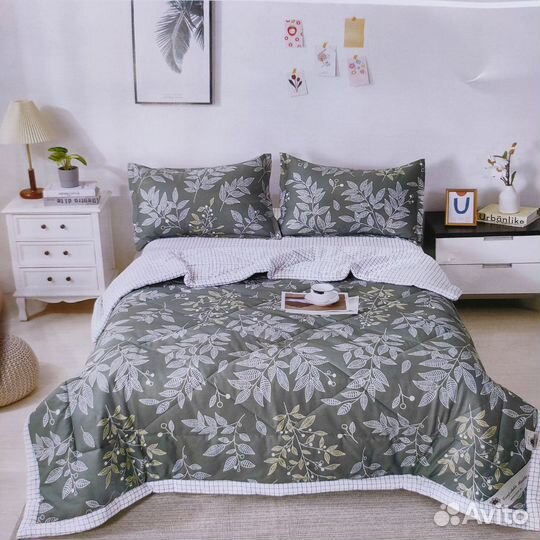 Комплект постельного белья с одеялом из хлопка