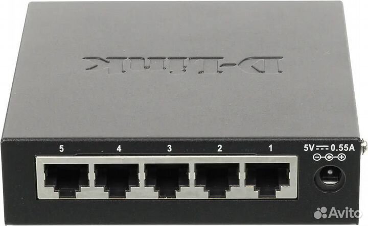 Коммутатор D-Link DES-1005D/O2B 5x100Mb неуправляе