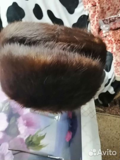 Норковая шапка мужская