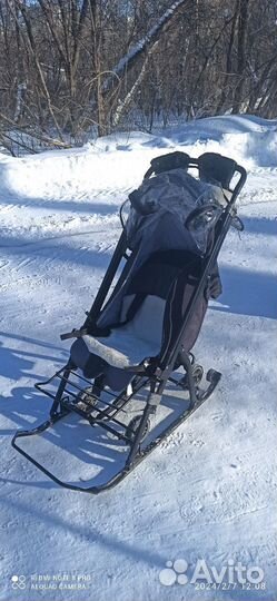 Детские санки коляска бу