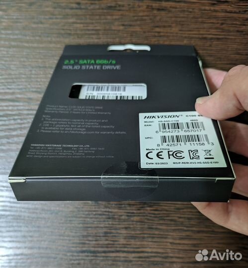 Новый SSD Диск Hikvision C100 480GB