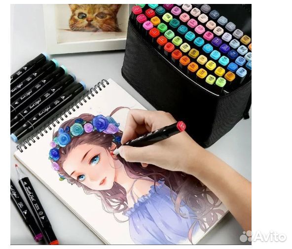 Маркеры для скетчинга Touch Cool 48 цветов