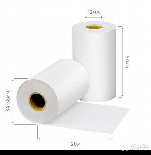 Чековая лента термобумага (упаковка 24шт.) (10шт.)