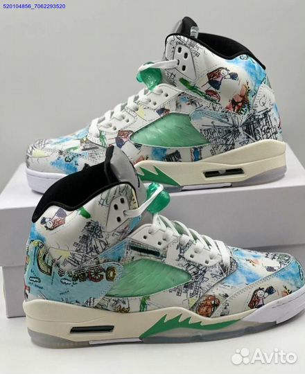 Кроссовки Nike Air Jordan 5 Retro White (Арт.60537