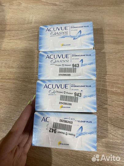 Линзы контактные acuvue 24шт