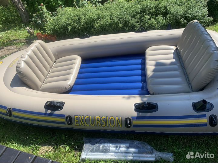 Лодка надувная intex excursion 4