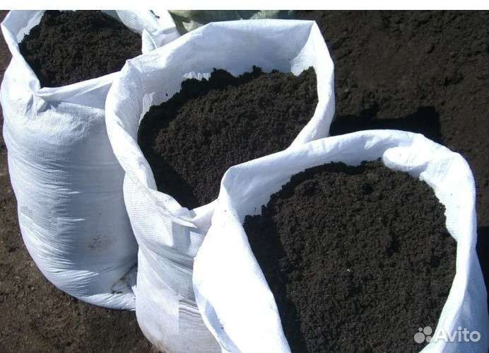 Земля чернозем в мешках
