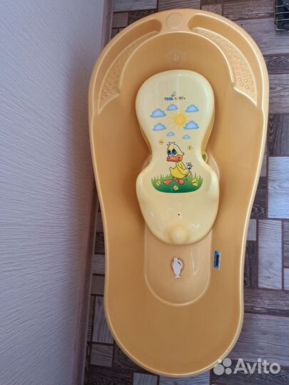 Ванночка для купания с термометром+горки
