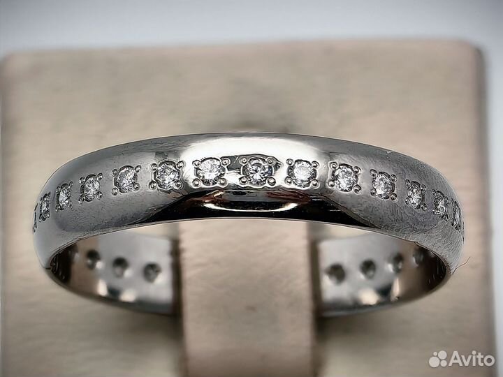 Кольцо платина с 31 бриллиантом Кр57 0,4 ct р. 23