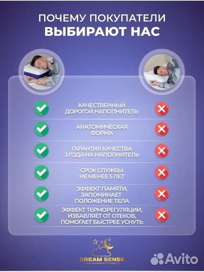 Анатомическая подушка