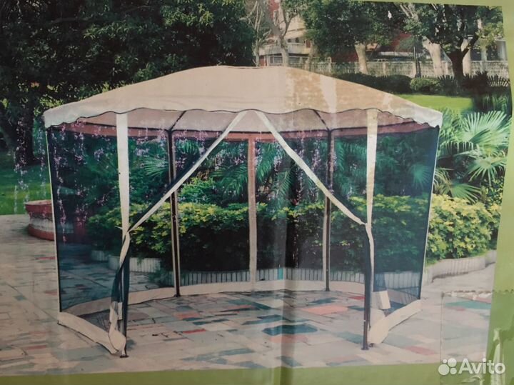 Павильон садовый с сеткой. Новый