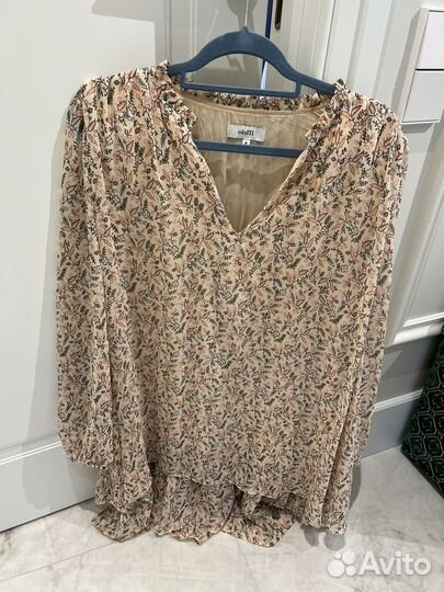 Платье шелковое 46