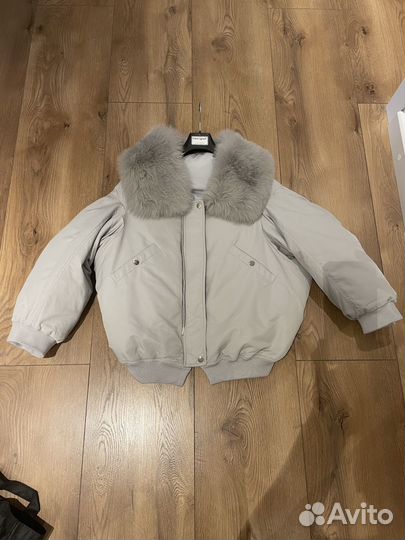 Куртка бомбер зимняя женская