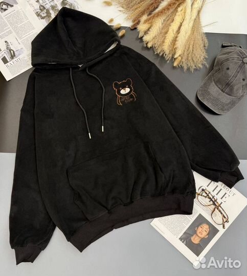 Худи женское с вышивкой мишки