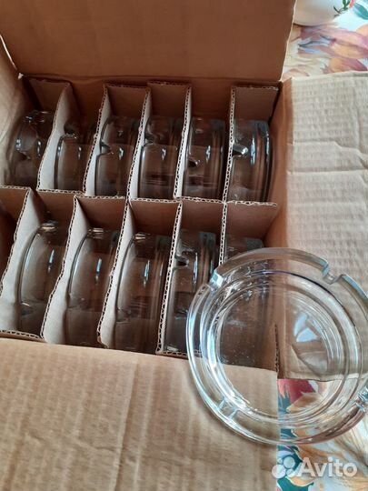 Пепельницы стеклянные