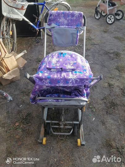 Санки-коляска 2в1