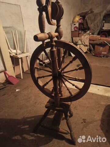 Прялка деревянная старинная