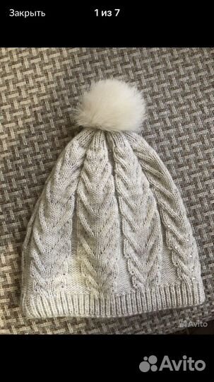 Шапки женские новые 3 шт