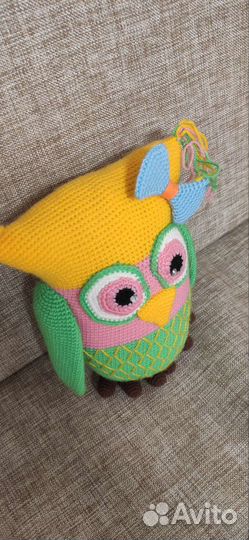 Вязаная игрушка совушка