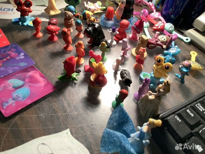 Прилипалы из «Дикси», игрушки Kinder, Тролли